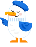 Mascot on the dark theme background